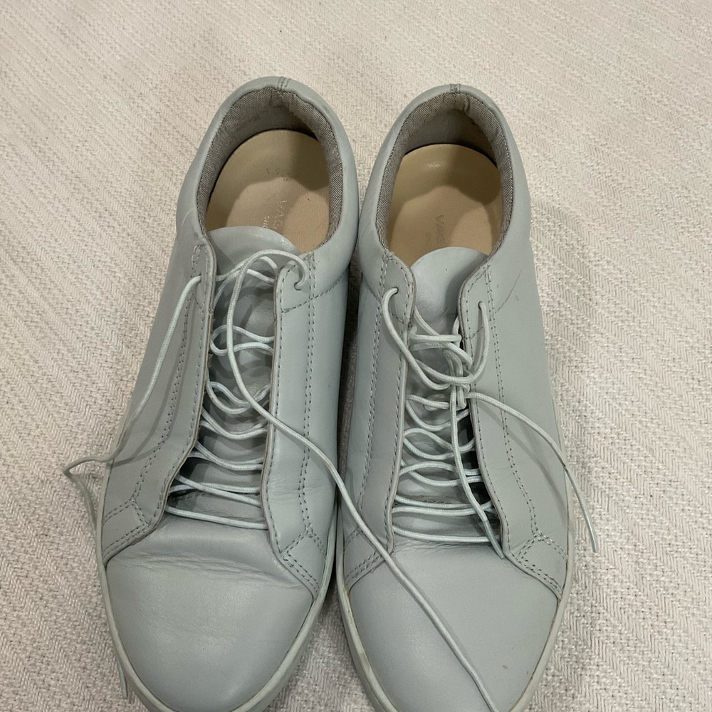 Vagabond Light Gray Leather Sneakers